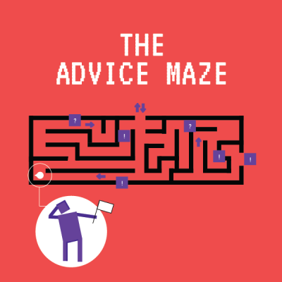 The advise maze infographic